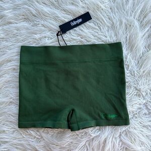 Civil Regime x No Tomorrow Ribbed Shorts Green Size XL